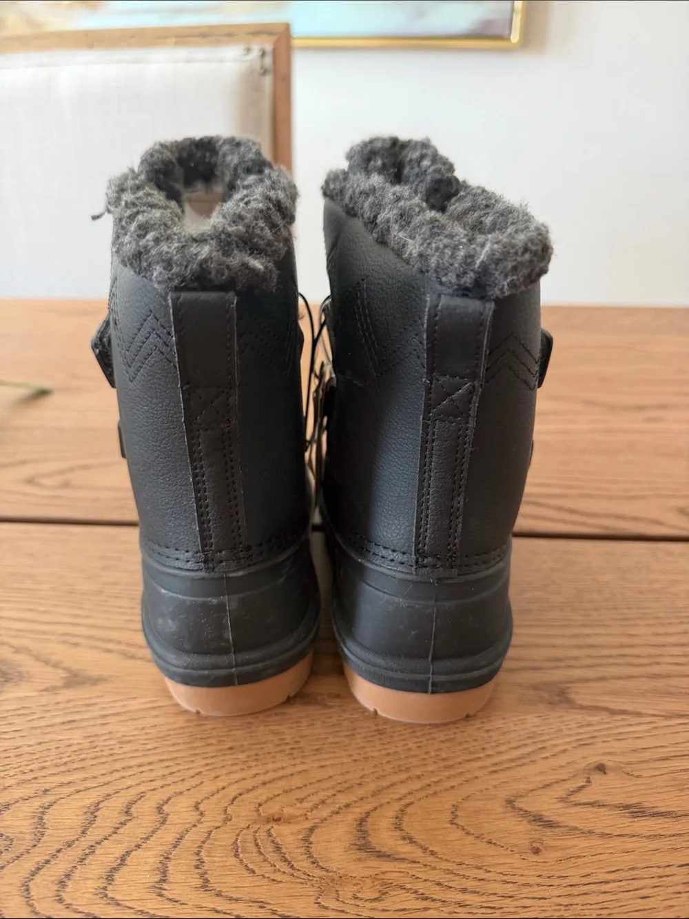Kids Black Winter Boots